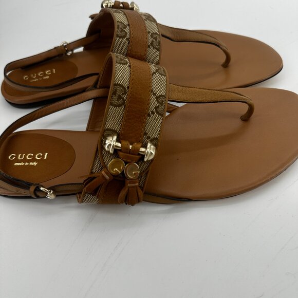 Gucci Leather Sandals - Size EU40 - Picture 5 of 6